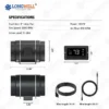 Inline Duct Fan, LONGWELL, 4-12, Plastic - view 6