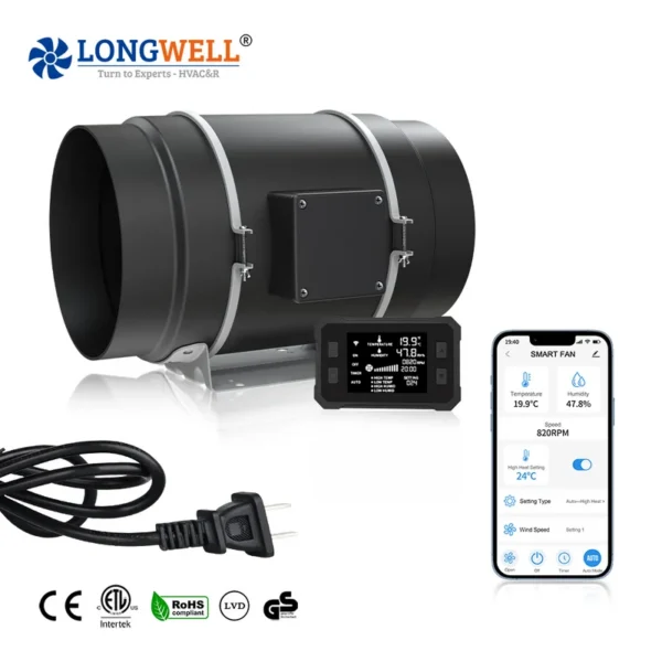 Inline Duct Fan, LONGWELL, APP - view 2