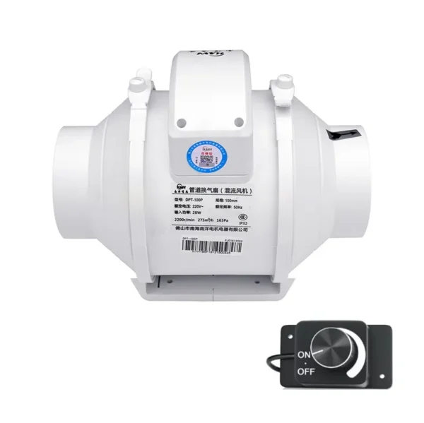 Inline Duct Fan, NANYOO, Plastic, 220V