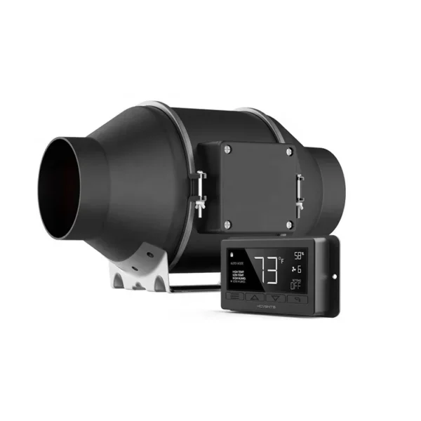 Inline Duct Fan, Plastic, 110-240V