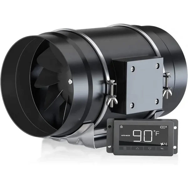 Inline Duct Fan, Plastic, 110-240V - view 6