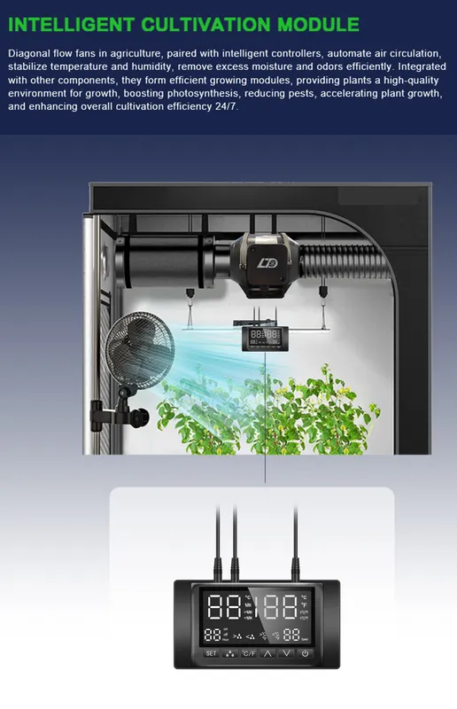 Inline Duct Fan, Plastic, Ceiling - view 5
