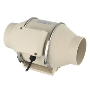 Inline Duct Fan, Plastic, Wall