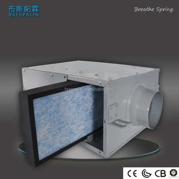 Inline Duct Fan, PM2.5, HEPA, HVAC - view 3