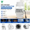 Inline Duct Fan, Portable, Plastic, 110mm, 12V