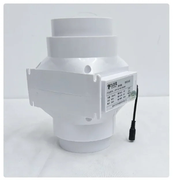 Inline Duct Fan, Portable, Plastic, 110mm, 12V - view 5