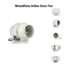 Inline Duct Fan, PVC, HVAC - view 2