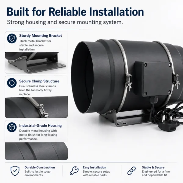 Inline Duct Fan, PWM, HVAC - view 2