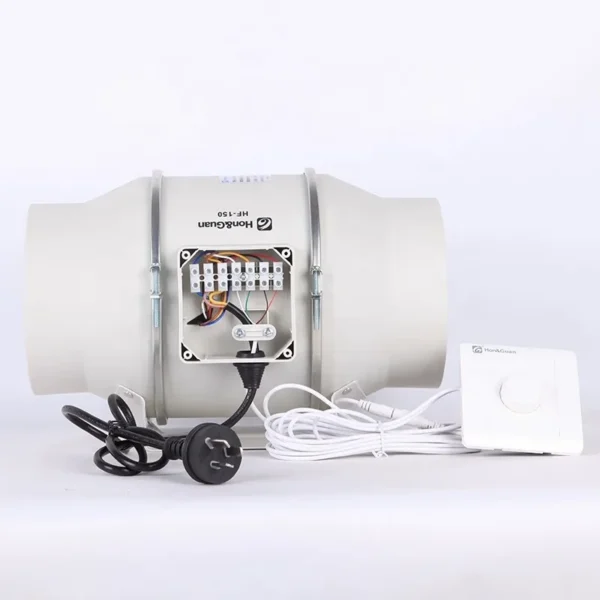 Inline Duct Fan, SAA, Centrifugal, 220V, Plastic - view 2