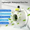 Inline Duct Fan, Steel, 220V - view 2