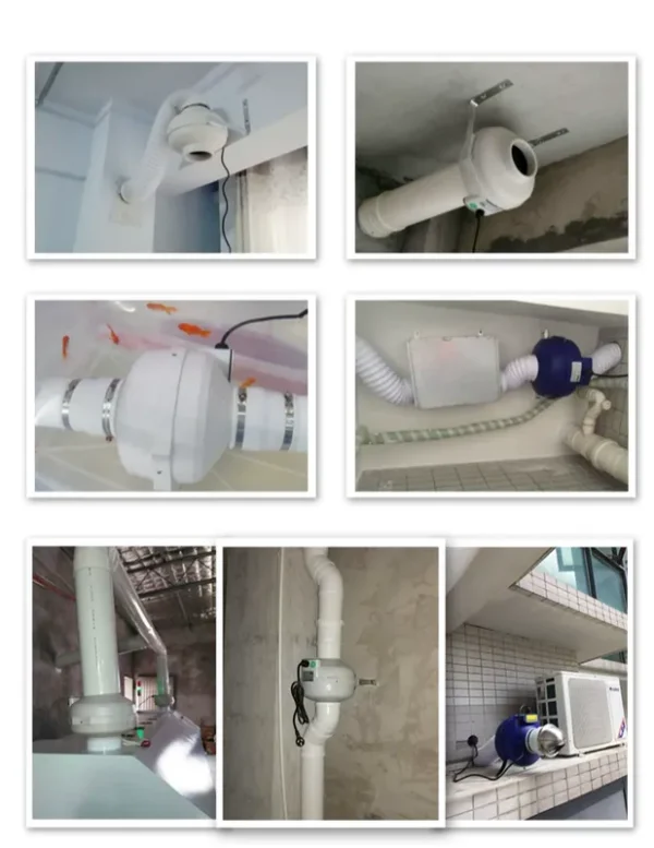 Inline Duct Fan, Steel, 220V - view 6