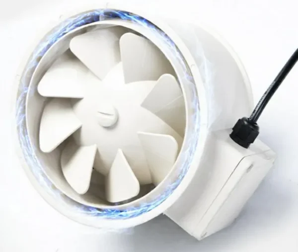 Inline Duct Fan, Wall, 220V, 80W - view 2