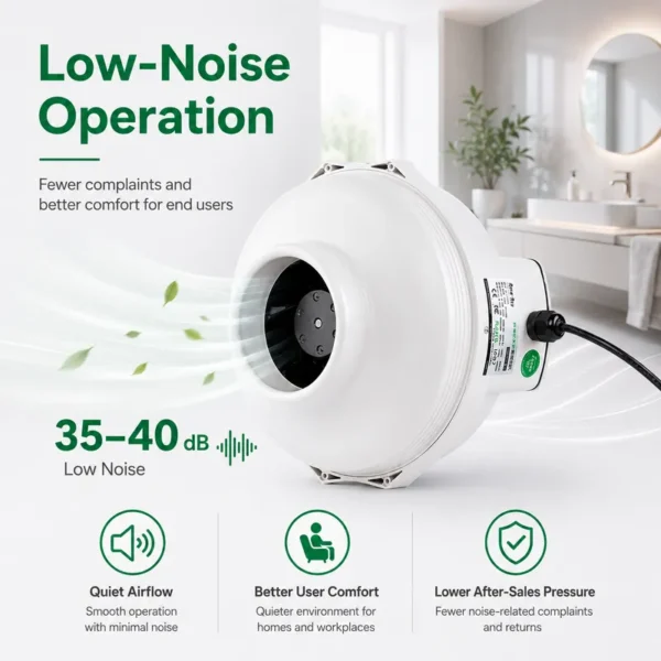 Inline Duct Fan, Waterproof, HVAC - view 5