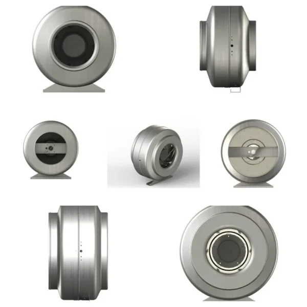 Inline Duct Fans, 150mm, 4", 8", Centrifugal - view 2