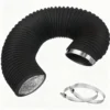 Inline Duct Fans, Aluminum, Aluminum Foil, 100mm - view 5