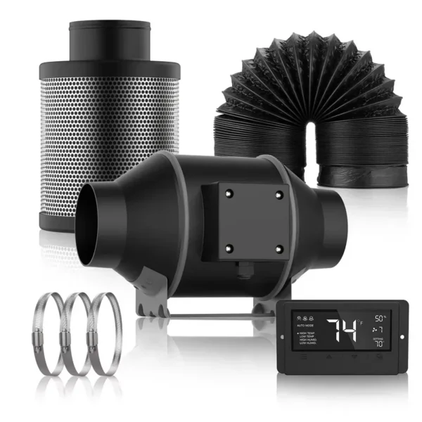 Inline Duct Fans, Plastic, PVC
