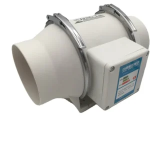 Inline Duct Plastic Fan, 315, 12", 2-Speed, HVAC