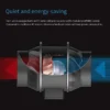 Inline Duct Ventilation Fan, 6", 405, CFM, Plastic - view 6