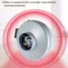 Inline Duct Ventilation Fan, 840, CFM, Plastic, HVAC - view 3