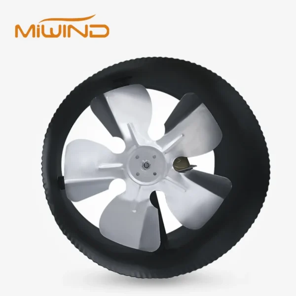 Inline Exhaust Booster Fan, 8", Aluminum, 120V/60Hz, 1-Year - view 2