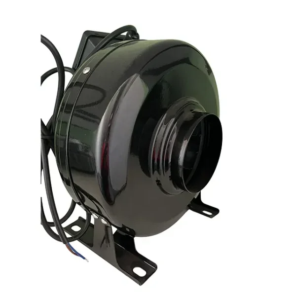 Inline Exhaust Fan, 12", 220V, Stainless, Steel