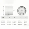 Inline Exhaust Fan, Plastic, moldatech01 - view 3