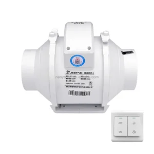 Inline Fan, Plastic, 220 V, ABS