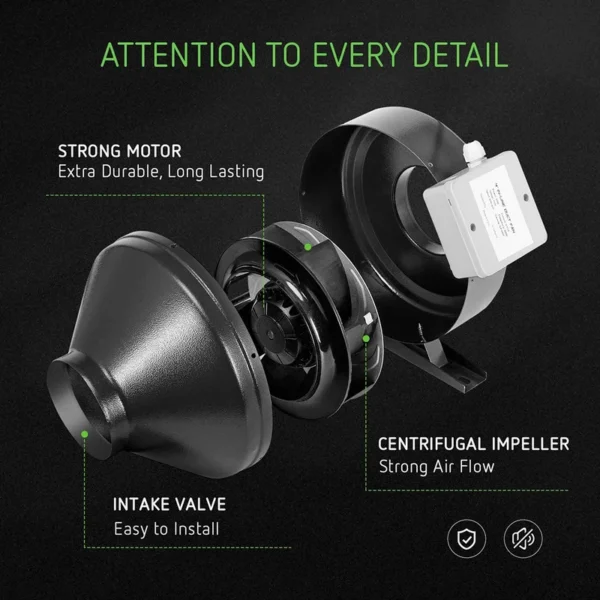 Inline Fan, Stainless Steel - view 2