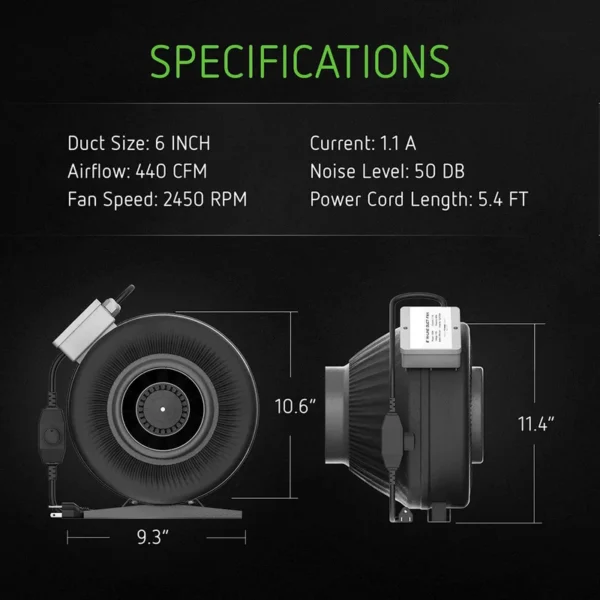Inline Fan, Stainless Steel - view 3