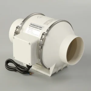 Inline Mount Exhaust Fan, Axial, Plastic, 100MM
