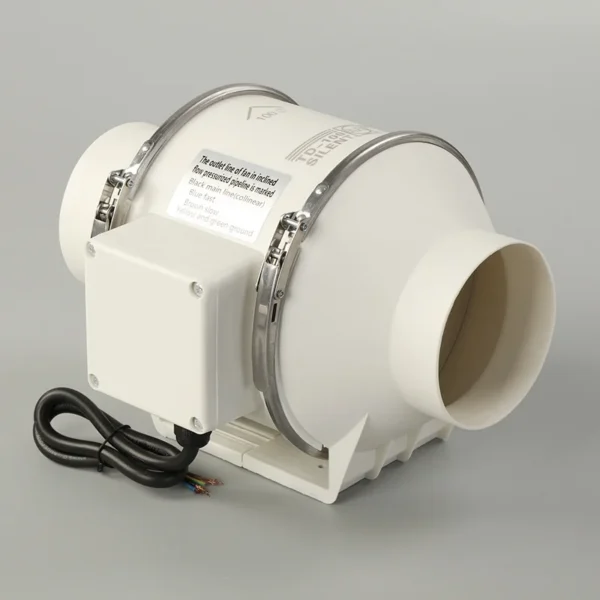 Inline Mount Exhaust Fan, Axial, Plastic, 100MM