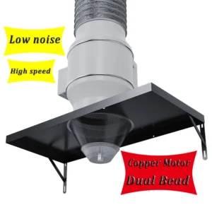 Inline Ventilation Exhaust Fan, 4-Inch, 280, CFM