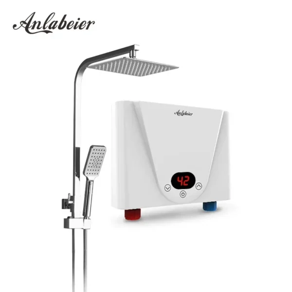 Instant Electric Heater, 3.5KW, IPx4, Waterproof, LED