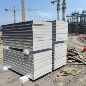 Insulated Calmlock Sandwich Panel, Steel, EPS