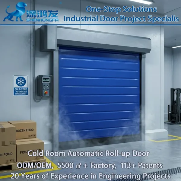 Insulated Food Storage Freezer, PVC, Cold Room Door