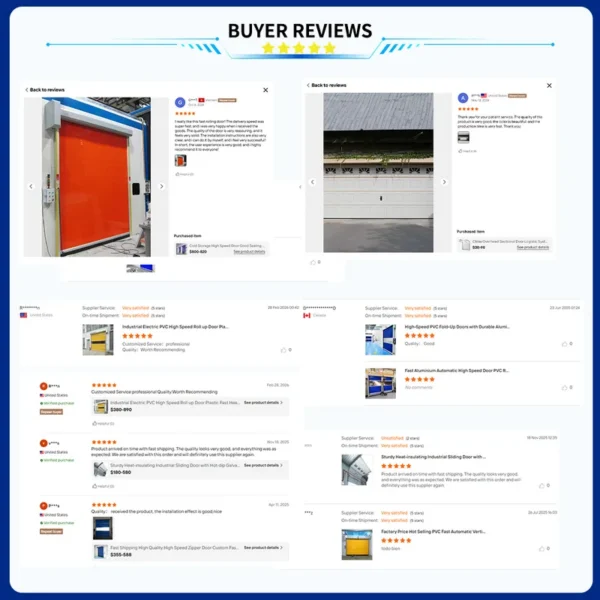 Insulated Food Storage Freezer, PVC, Cold Room Door - view 5