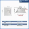 Integrated Ceiling Ventilating Fan, Plastic, 110v-220v - view 5