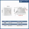 Integrated Ceiling Ventilating Fan, Plastic, 110v-220v - view 6