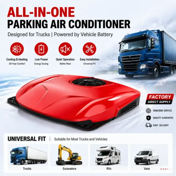 Integrated Parking Air Conditioner, 12V, 1800W-2100W