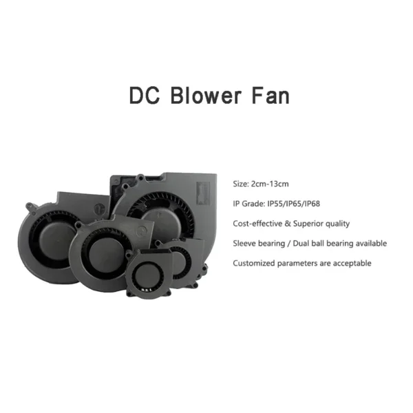 Inverter Cooling Axial Fan, 100-200mm, 5V/12V/24V, Brushless - view 3