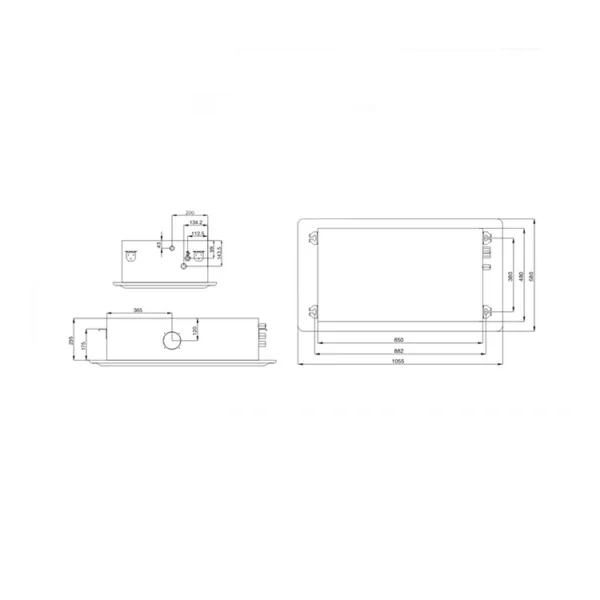Inverter Motor, Ceiling, 400CFM, MR1K400-D - view 2
