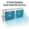 Ionizer Air Esd Fan, DC24V, 7500V, 1.4-3.2m/min, 62dB