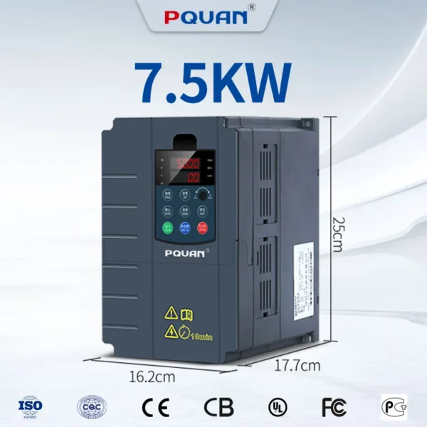 Ip20 Variable Frequency, 220V, 380V, 7.5KW