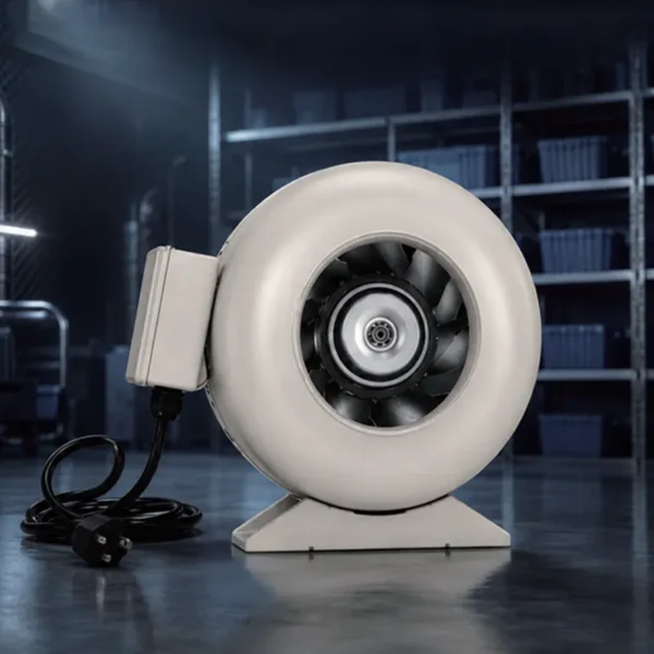 Ip44 Circular Duct Fan, Waterproof, 100-240V, 154 CFM