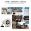 Ip44 Circular Duct Fan, Waterproof, 100-240V, 154 CFM - view 5