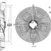 Ip44 Condenser, S6E450-AF08-29/F04, 450mm, 230V, 140W - view 3