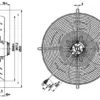 Ip54 Ball Bearing, S4D450-AU01-02, 400V, 450mm, 340W - view 3