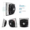 Ip54 Filter, SK3241.100, 255x255x107mm, 230V, 0.26/0.24A - view 2