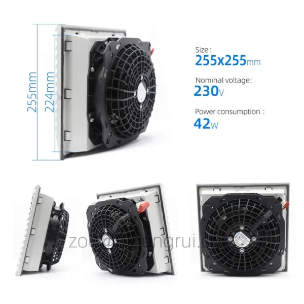 Ip54 Filter, SK3241.100, 255x255x107mm, 230V, 0.26/0.24A - view 2