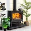Iron Wood Burning Fireplace, Cast, Portable - view 2